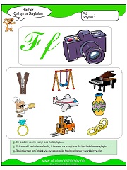 F Sesi Çalışma Sayfaları